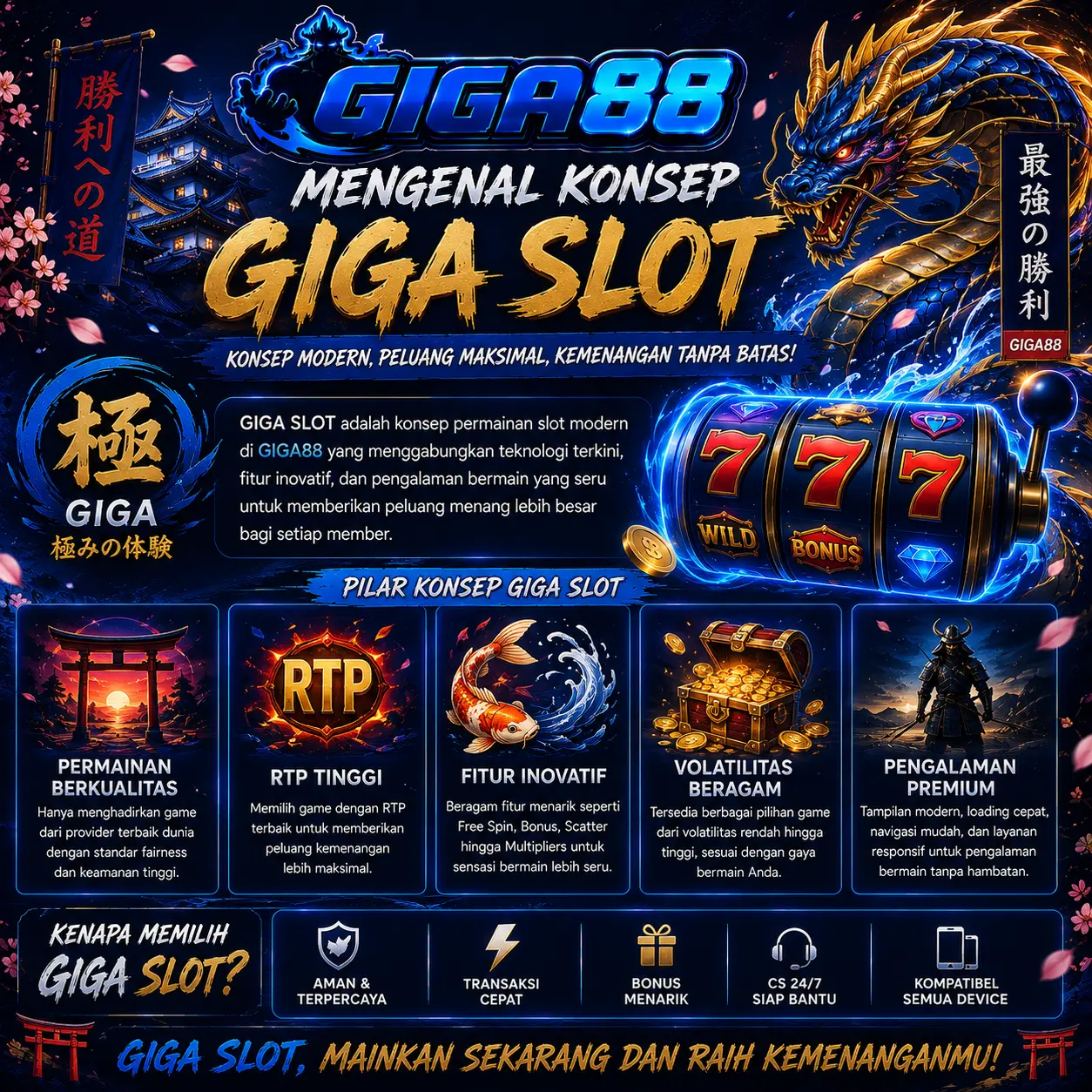 GIGA88 Giga Slot Inferno Blue